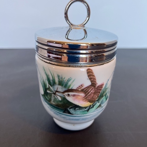 Royal Worcester Porcelain Large Egg Coddler- Birds - Picture 9 of 13